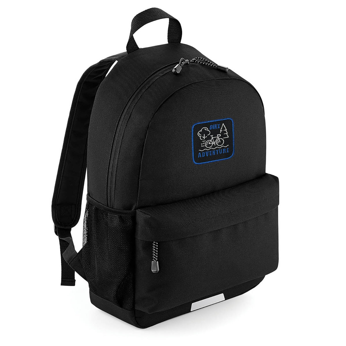 Backpack with Bike Adventure Embroidered Patch