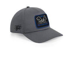 Bike Adventure Embroidered Patch Baseball Cap Urbanwear 5 Pannel Snapback