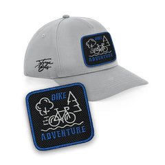 Bike Adventure Embroidered Patch Baseball Cap Urbanwear 5 Pannel Snapback