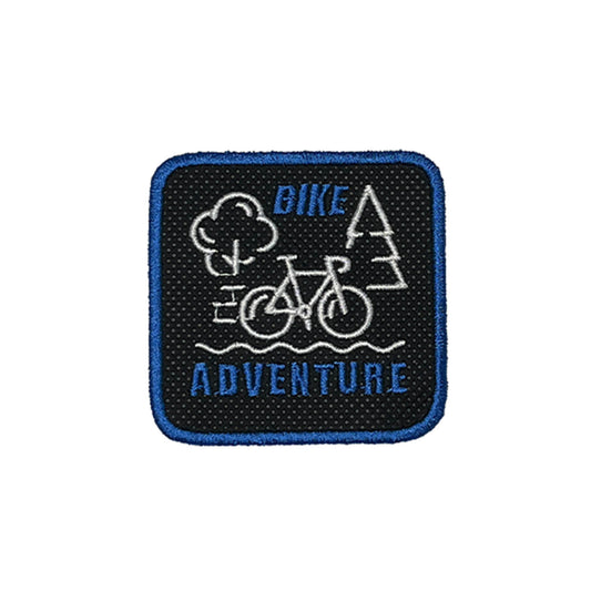 Backpack with Bike Adventure Embroidered Patch