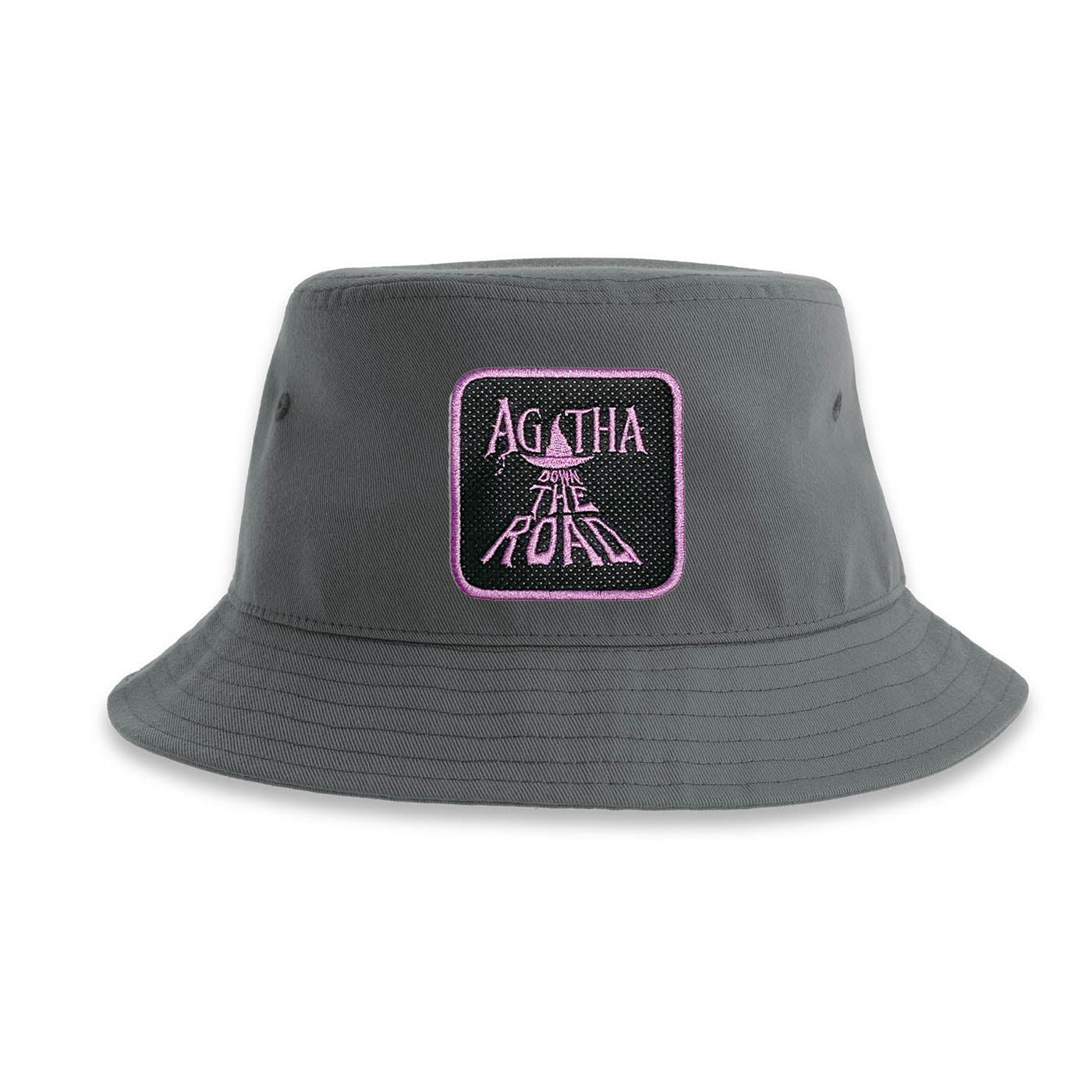 Agatha Harkness Bucket Hat Embroidered Patch Grey