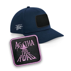 Agatha Down The Road Blue Cap Embroidered Patch Movie Hat