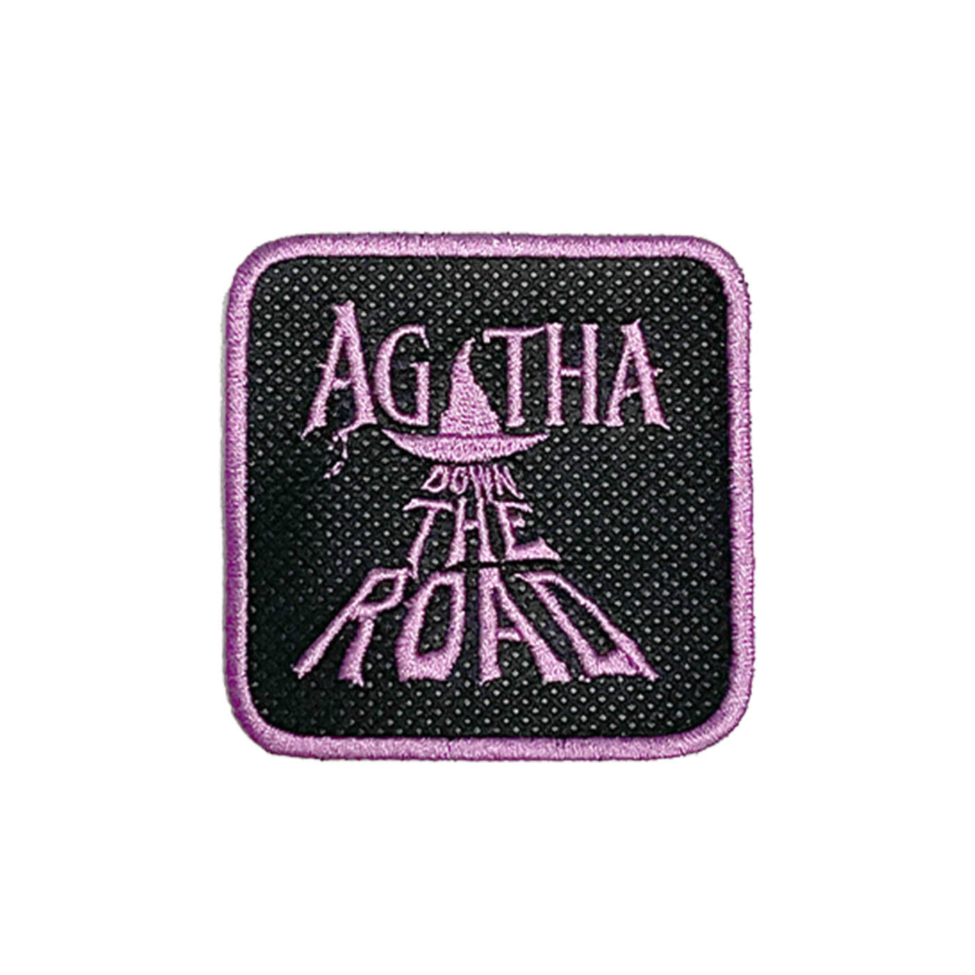 Agatha Down The Road Black Cap Embroidered Patch Movie Hat