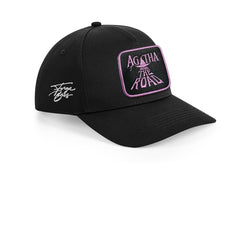 Agatha Down The Road Black Cap Embroidered Patch Movie Hat