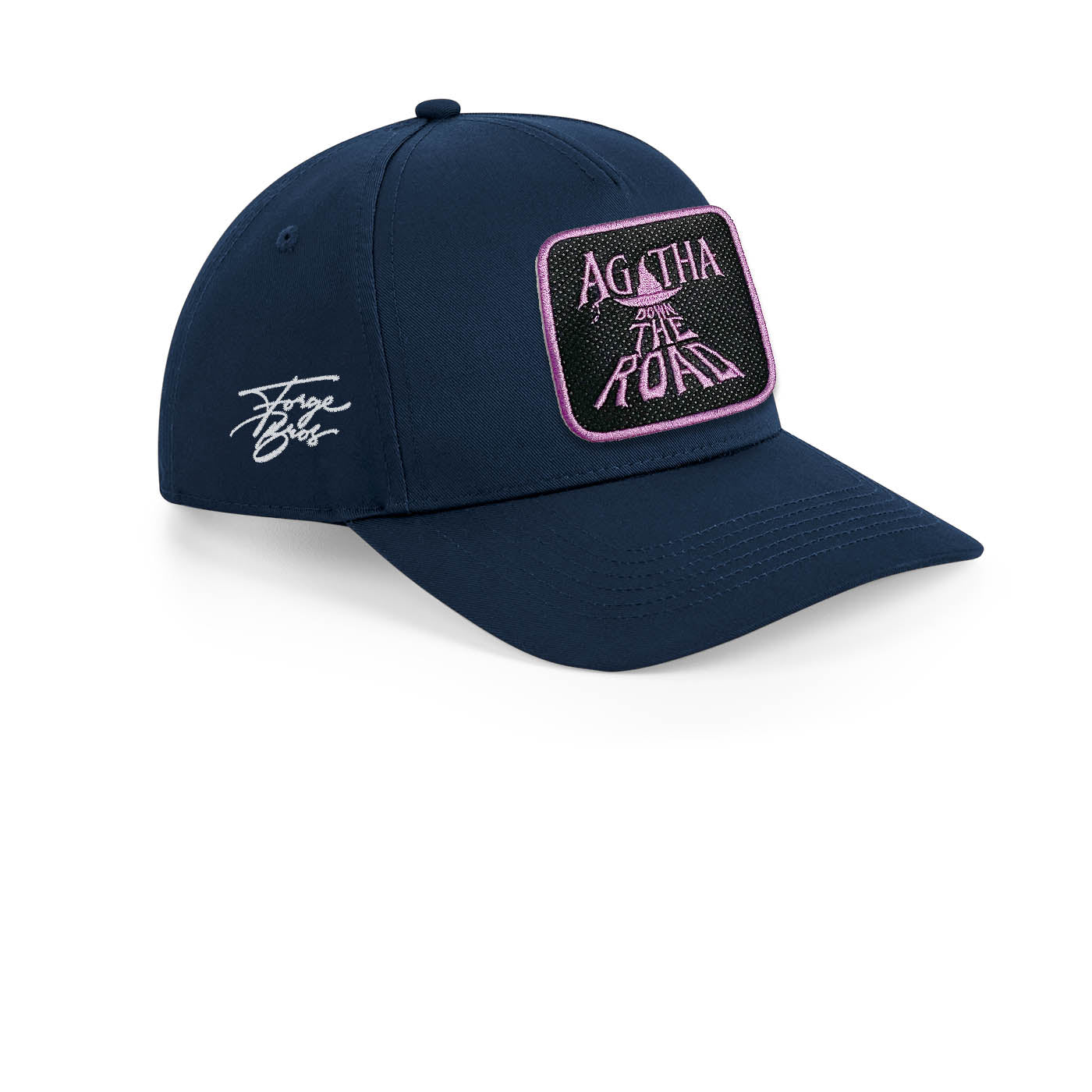 Agatha Down The Road Blue Cap Embroidered Patch Movie Hat