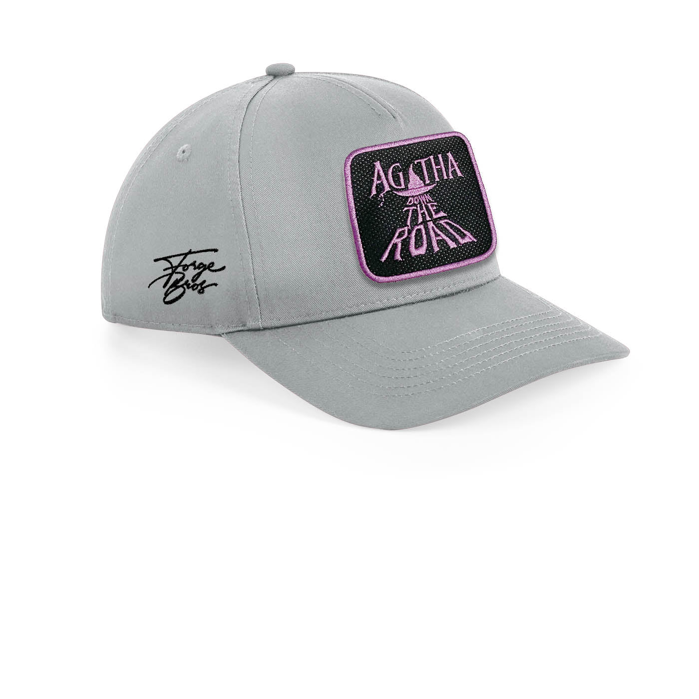 Agatha Down The Road Grey Cap Embroidered Patch Movie Hat