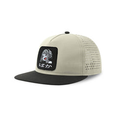 Ahegao Otaku Streetwear Hat with Flat Visor Embroidered Patch