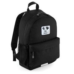 Backpack Anime Kawaii Face Embroidered Patch Black