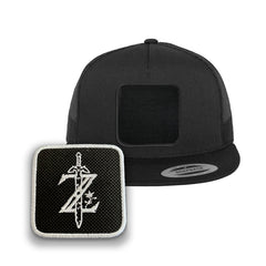 Zelda Trucker Hat Embroidered Velcro Adventure Snapback Trucker Cap Black, White, Grey