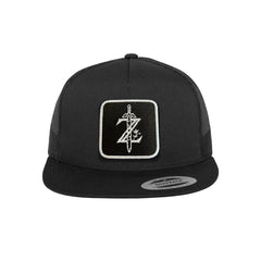 Zelda Trucker Hat Embroidered Velcro Adventure Snapback Trucker Cap Black, White, Grey