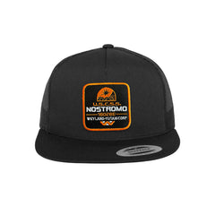 Nostromo Trucker Hat Embroidered Velcro USCSS Snapback Trucker Cap Black, White, Grey