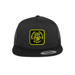 Cobra Kai Hat Embroidered Velcro Patch Movie Snapback Trucker Hat Black, White, Grey