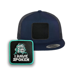 I have Spoken Trucker Hat Embroidered Velcro Kuill Mando Snapback Trucker Cap Black, White, Grey