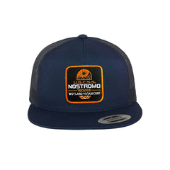 Nostromo Trucker Hat Embroidered Velcro USCSS Snapback Trucker Cap Black, White, Grey