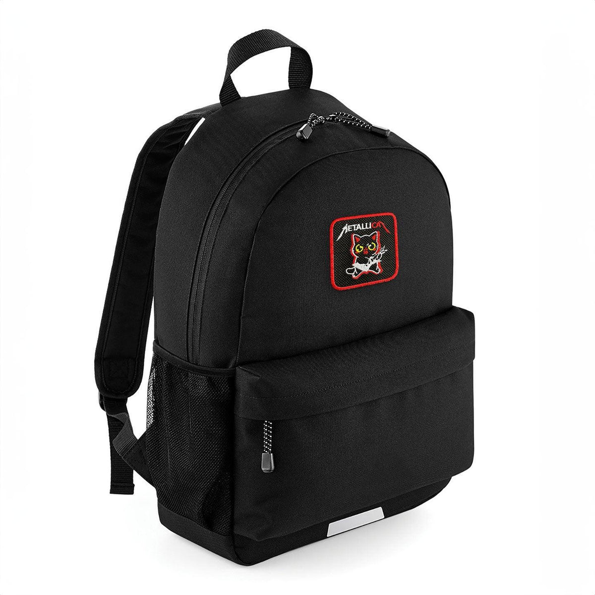 Backpack with Heavy Metal Cat Embroidered Patch - Forge Bros