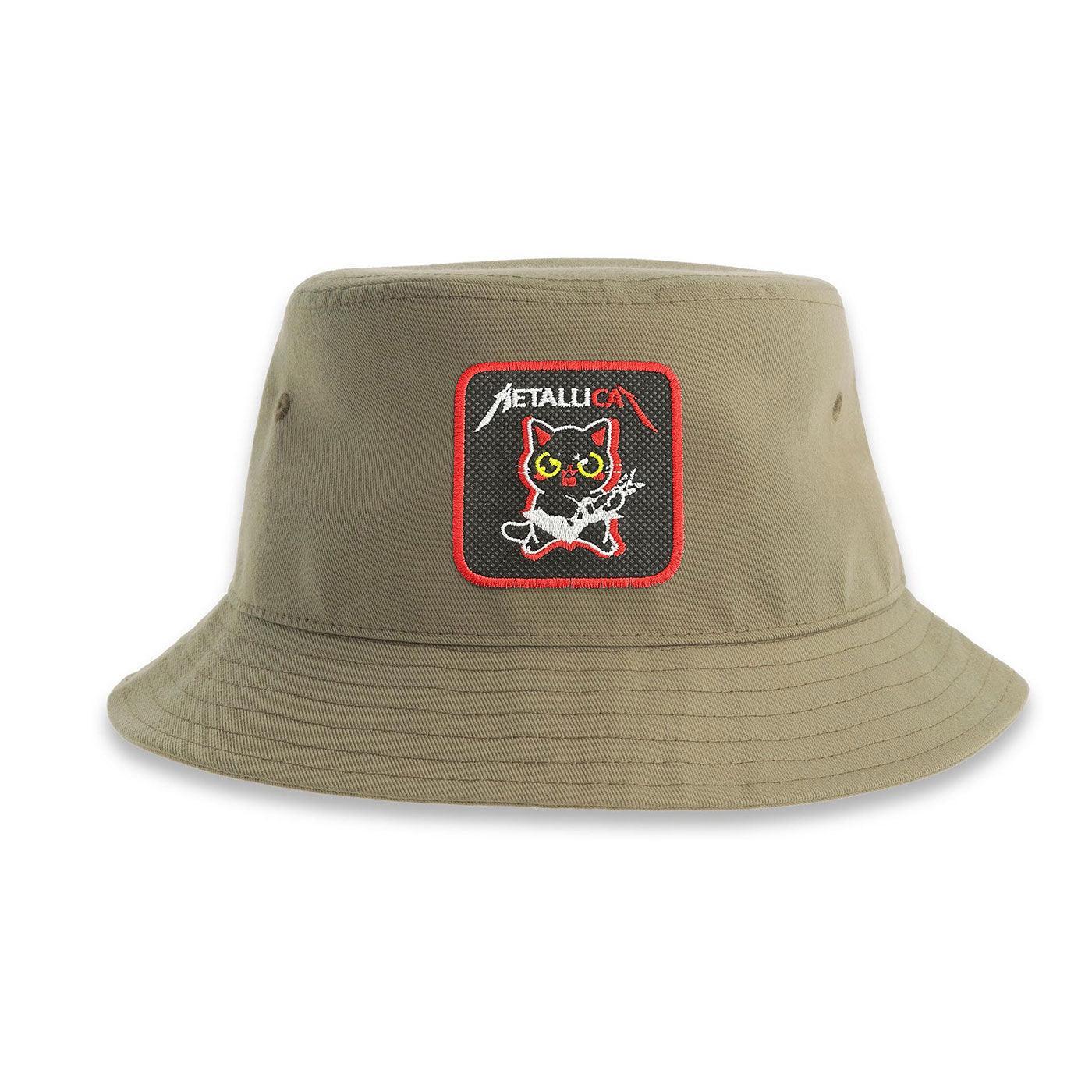 Heavy Metal Cat Bucket Hat Embroidered Patch - Forge Bros