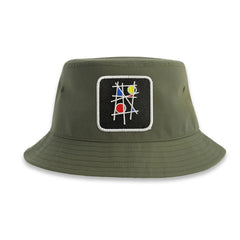 Mondrian Art Bucket Hat Embroidered Patch - Forge Bros