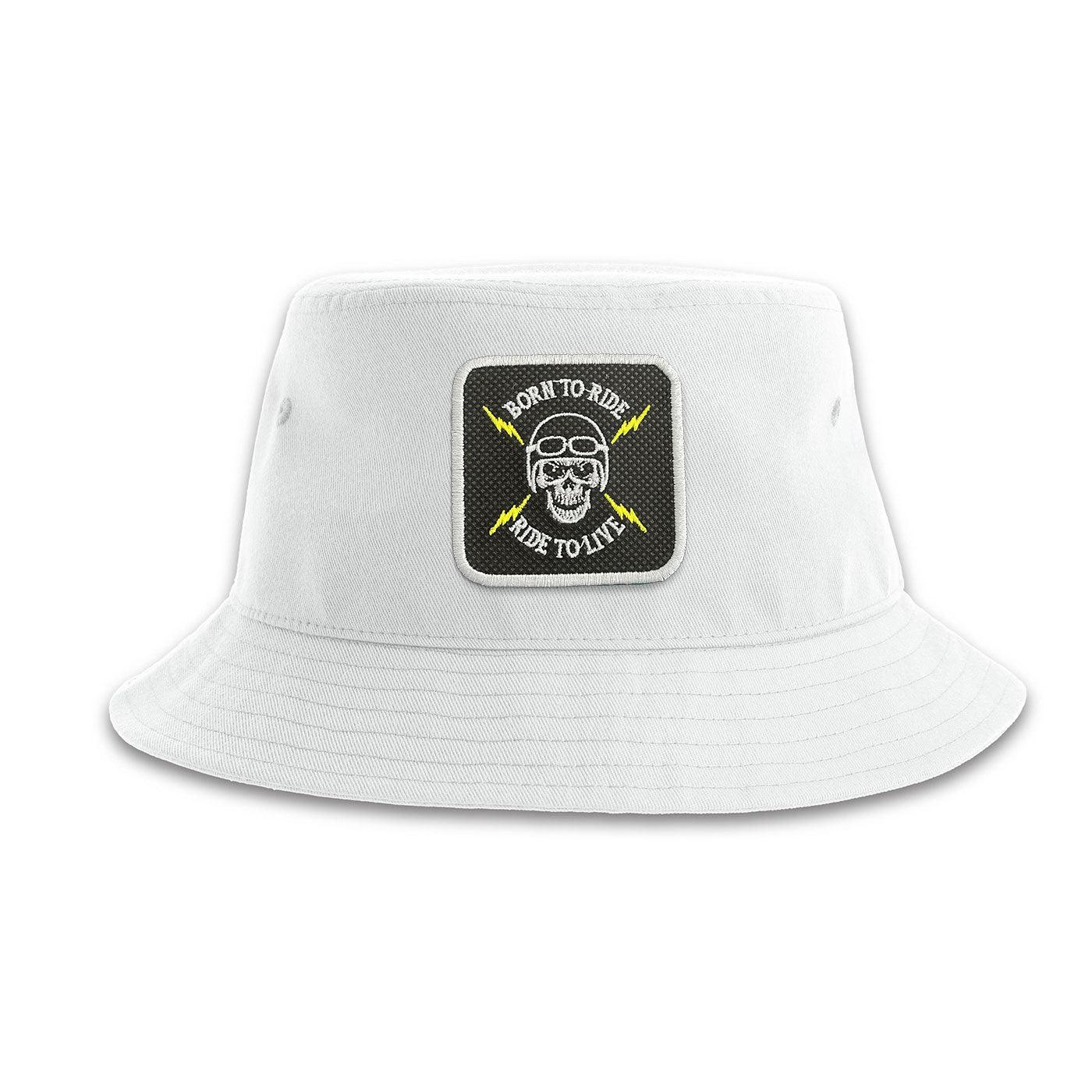 Biking Born To Ride Bucket Hat Embroidered Patch - Forge Bros