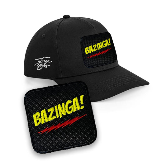 Bazinga Embroidered Patch Baseball Cap Urbanwear 5 Pannel Snapback