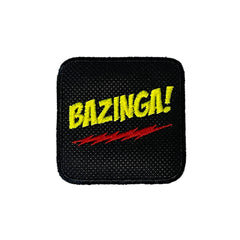 Backpack with Bazinga Embroidered Patch