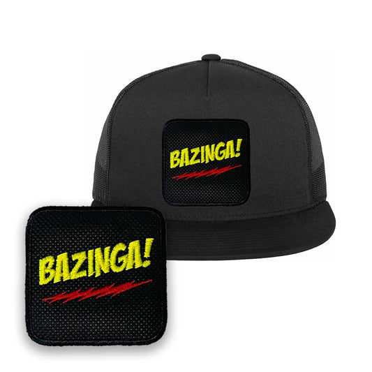 Bazinga Embroidered Baseball Cap Iconic Sheldon Cooper Black Hat