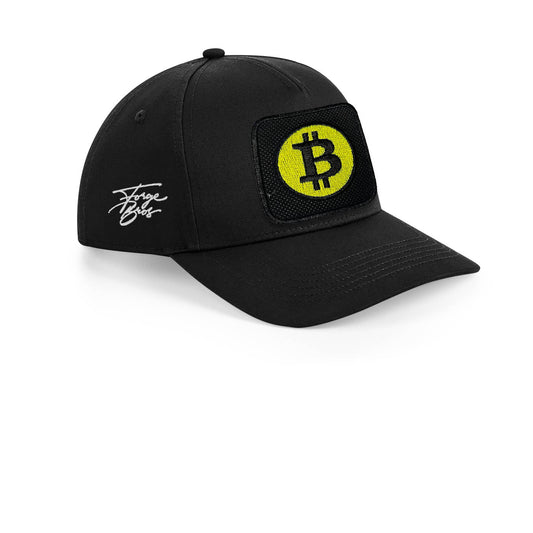 Bitcoin Emoji Embroidered Patch Baseball Cap Urbanwear 5 Pannel Snapback