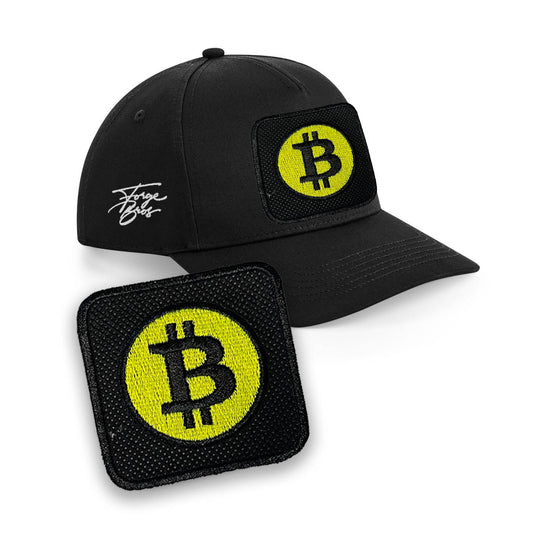 Bitcoin Emoji Embroidered Patch Baseball Cap Urbanwear 5 Pannel Snapback