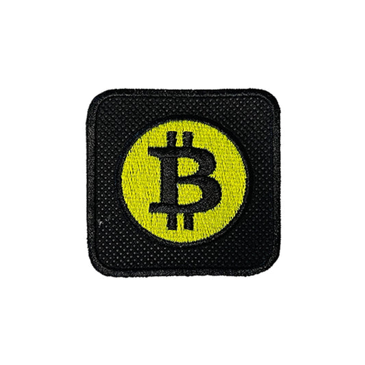 Backpack with Bitcoin Symbol Embroidered Patch