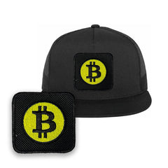 Bitcoin Embroidered Baseball Black Cap Cryptocurrency Gift Forge Bros