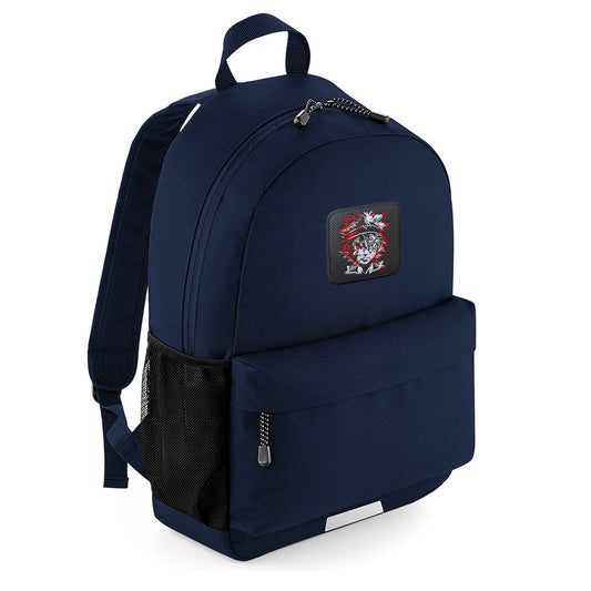 Backpack Black Clover Embroidered Patch Blue