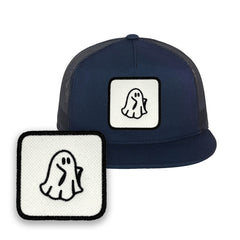 Spooky Ghost “Boo!” Embroidered Baseball Cap