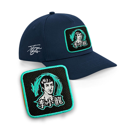 Bruce Lee Embroidered Patch Baseball Cap Urbanwear 5 Pannel Snapback