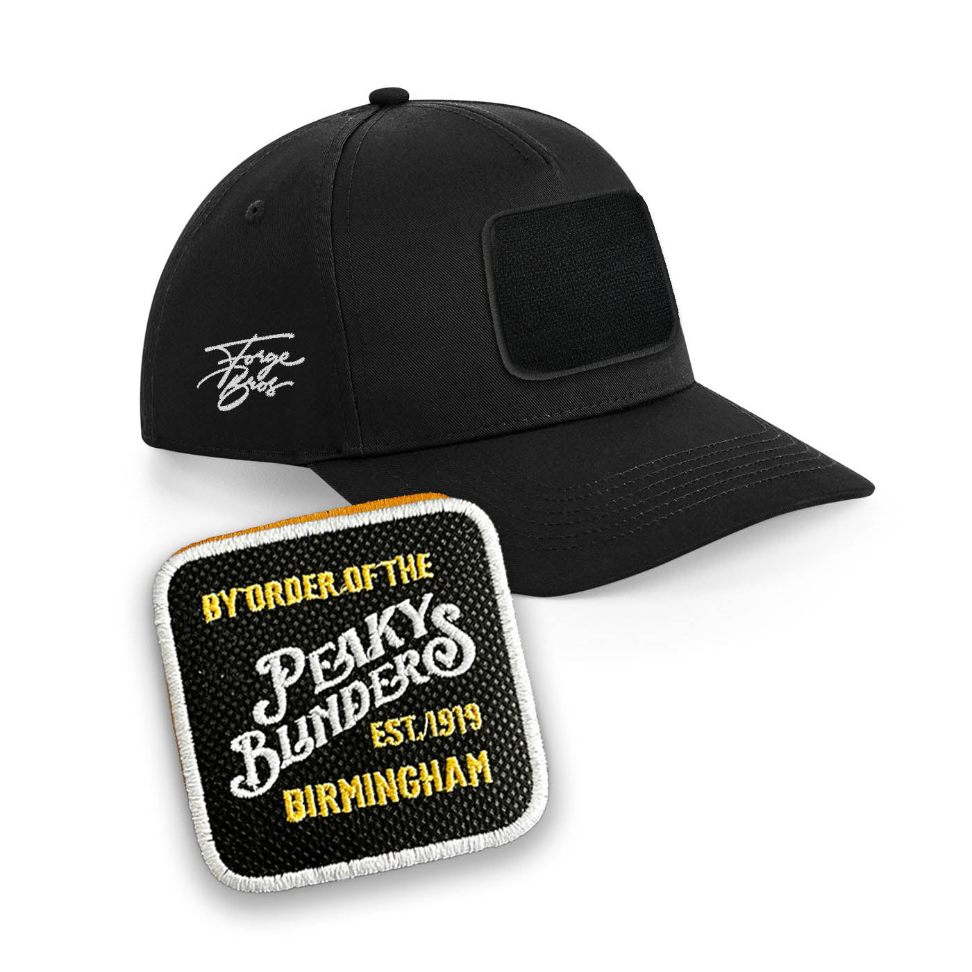 Peaky Blinders Black Cap Embroidered Patch Birmingham Hat