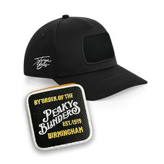 Peaky Blinders Black Cap Embroidered Patch Birmingham Hat