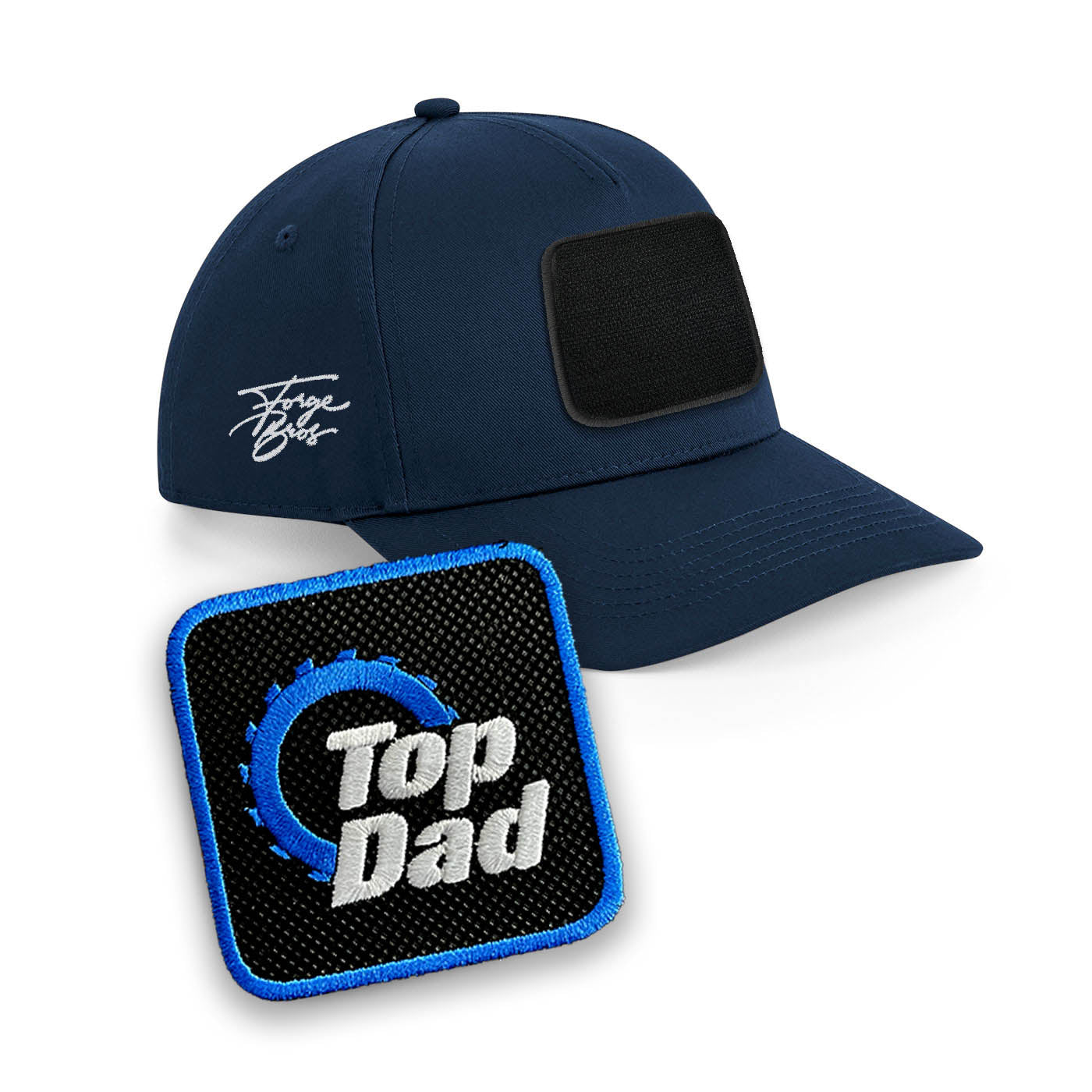 Top Dad Cap Embroidered Patch Birthday Hat Blue