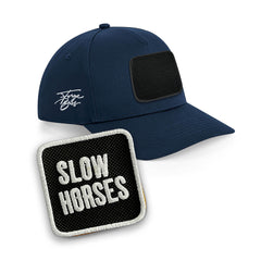 Slow Horses Cap Embroidered Patch Jackson Lamb Black, White, Grey Hat