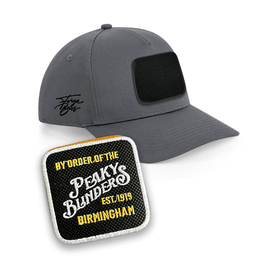 Peaky Blinders Dark Grey Cap Embroidered Patch Birmingham Hat