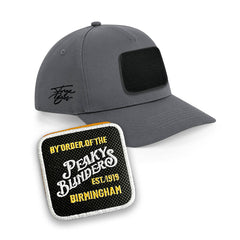 Peaky Blinders Dark Grey Cap Embroidered Patch Birmingham Hat