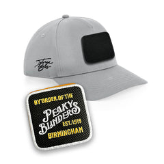 Peaky Blinders Light Grey Cap Embroidered Patch Birmingham Hat