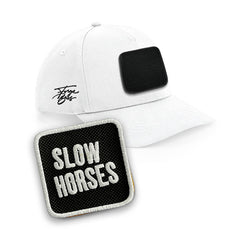 Slow Horses Cap Embroidered Patch Jackson Lamb Black, White, Grey Hat