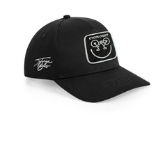 Cycologist Cap Embroidered Velcro Patch Bike Hat Black, White, Grey - Forge Bros