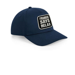 Frankie Says Relax Cap Embroidered Velcro Patch Hat Black, White, Grey - Forge Bros