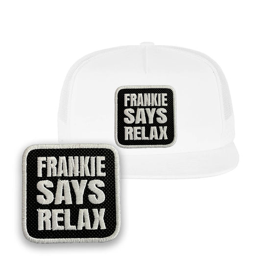 Frankie Says Relax Trucker Hat Embroidered Music Snapback mesh Cap Black, White, Grey