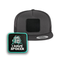 I have Spoken Trucker Hat Embroidered Velcro Kuill Mando Snapback Trucker Cap Black, White, Grey