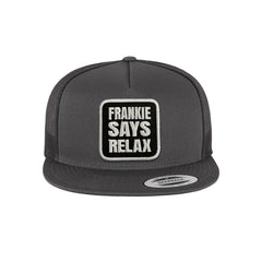 Frankie Says Relax Trucker Hat Embroidered Music Snapback mesh Cap Black, White, Grey