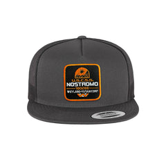 Nostromo Trucker Hat Embroidered Velcro USCSS Snapback Trucker Cap Black, White, Grey