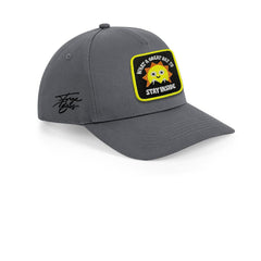 Great Day Cap Embroidered Velcro Patch Outdoor Hat Black, White, Grey - Forge Bros