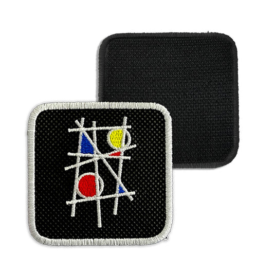 Mondrian Art Embroidered Hook & Loop Removable Patch for Forge Bros Caps