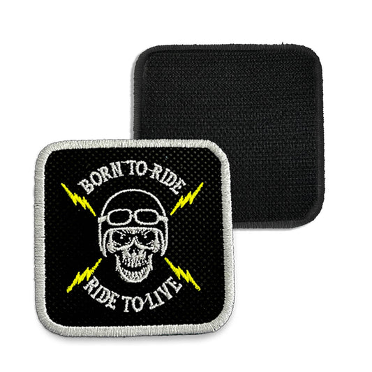 Born To Ride Embroidered Hook & Loop Removable Patch for Forge Bros Caps