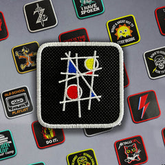 Mondrian Art Embroidered Hook & Loop Removable Patch for Forge Bros Caps